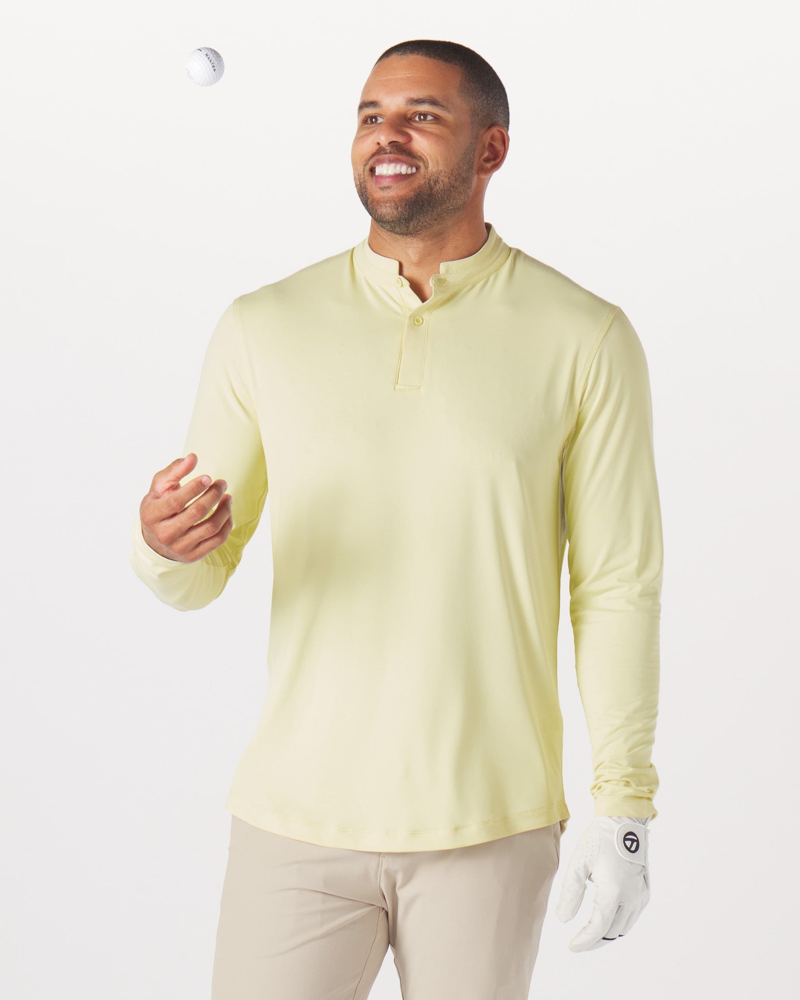 Catalyst Polo L/S MANTRA Collar | BUTTERCUP